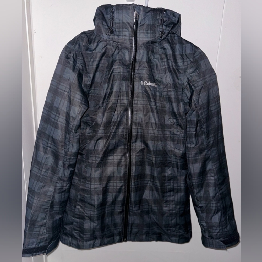 Men's Black Omni Heat Columbia Waterproof Windbreaker 2 in 1 Size Small